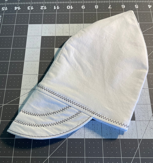 All-white solid color welding cap, handcrafted from high-quality cotton by Mr. C