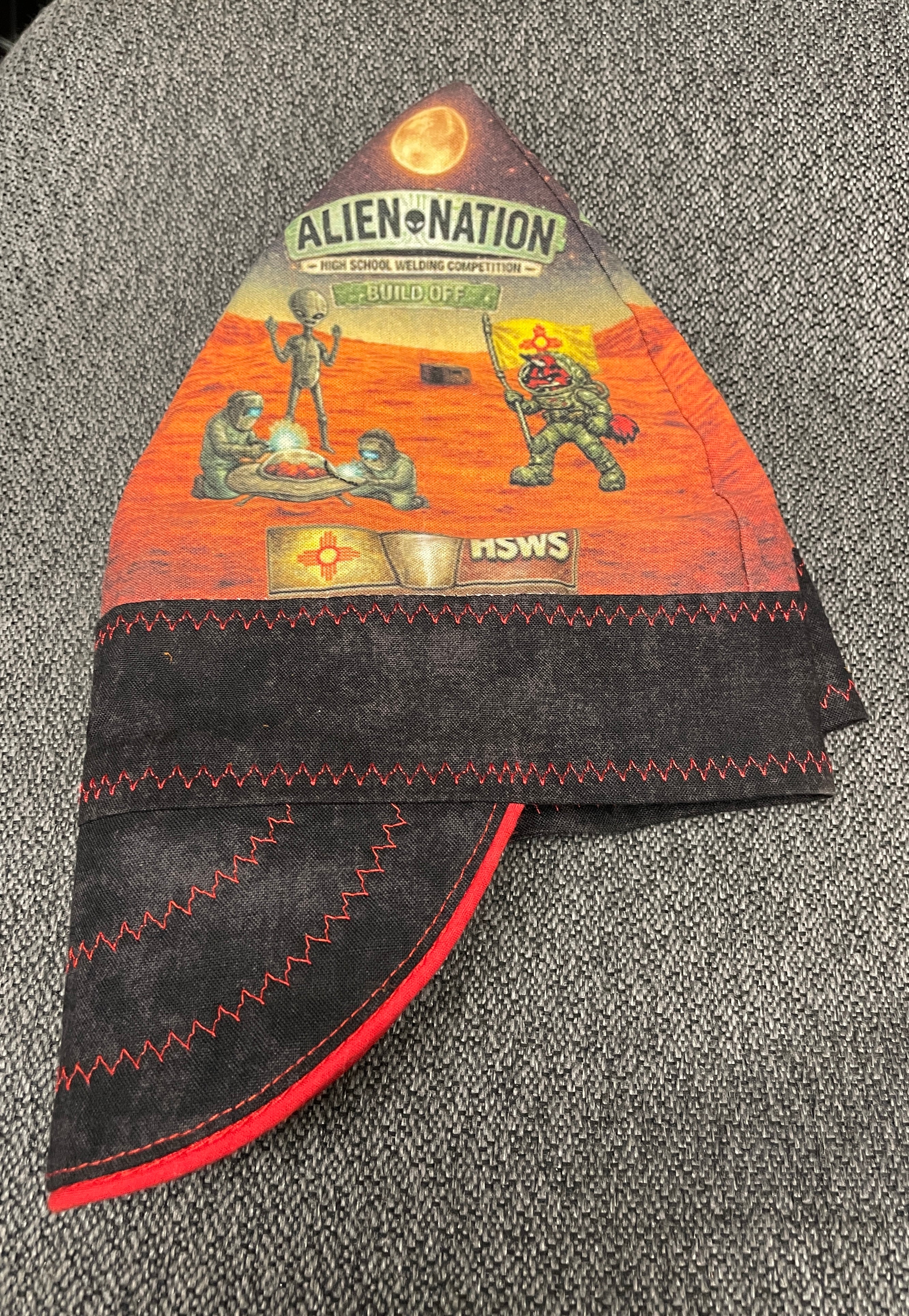 Your logo printed and made into a welding cap.